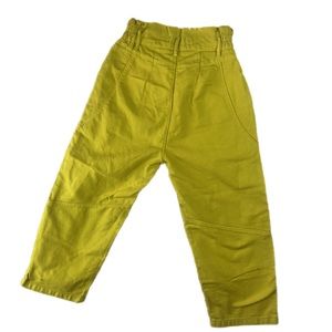 Yellow Urban Outfitters UO Straight Leg Capri 100% Cotton Pants Size Medium